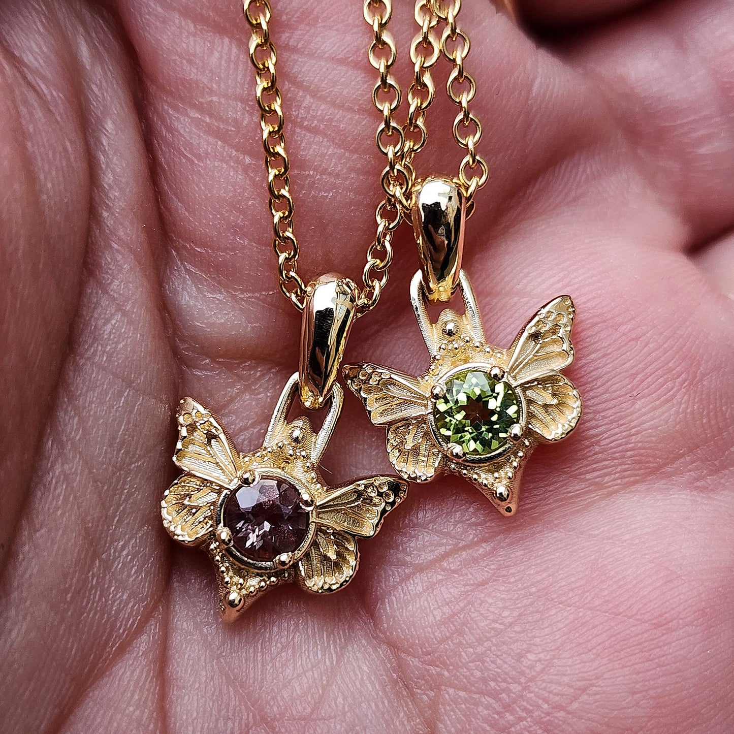 Blue Topaz and Peridot Butterfly Necklace 001-230-00668 Cary | Joint  Venture Jewelry | Cary, NC